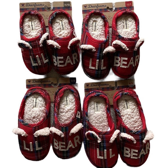 NEW Dearfoams kids “lil bear” slippers. Unisex - Picture 8 of 10